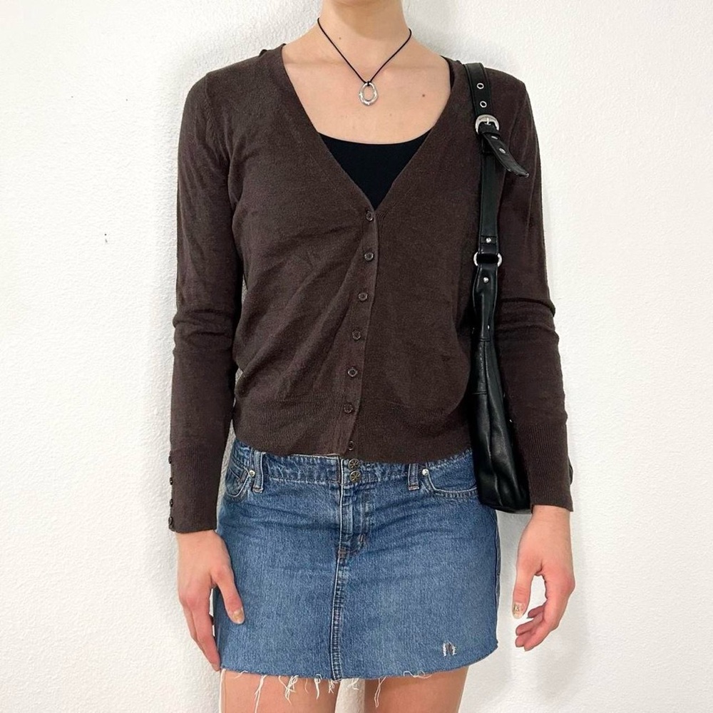 Brown cardigan